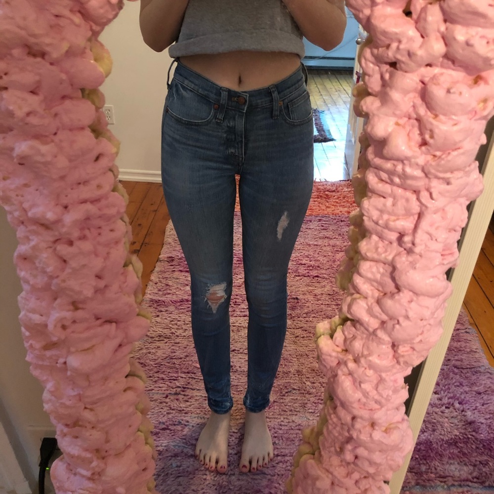 Madewell 9” high rise skinny